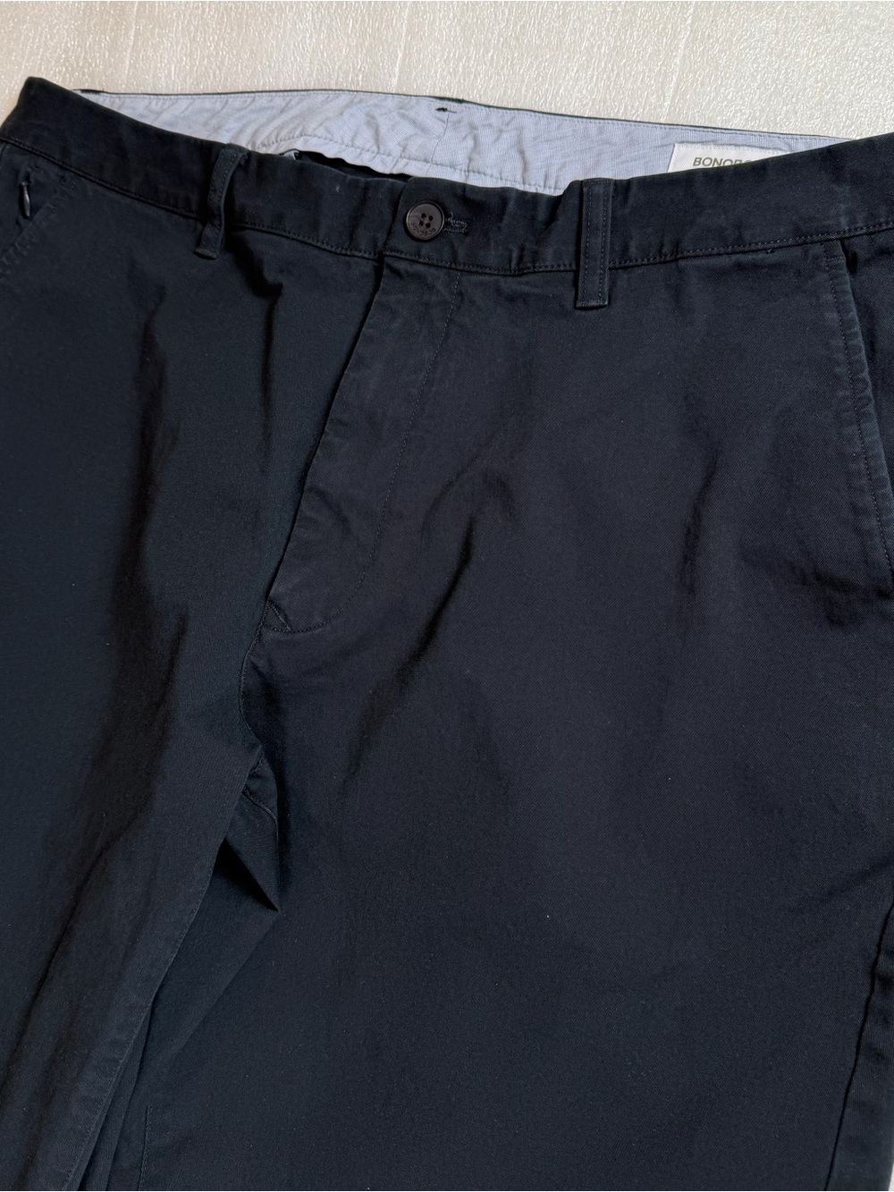 Bonobos Men’s 38x32 The Chino 2.0 Pants Athletic Fit Stretch Black office